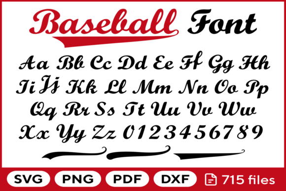 Baseball Font Svg Png Pdf Dxf: The Ultimate Creative Toolkit