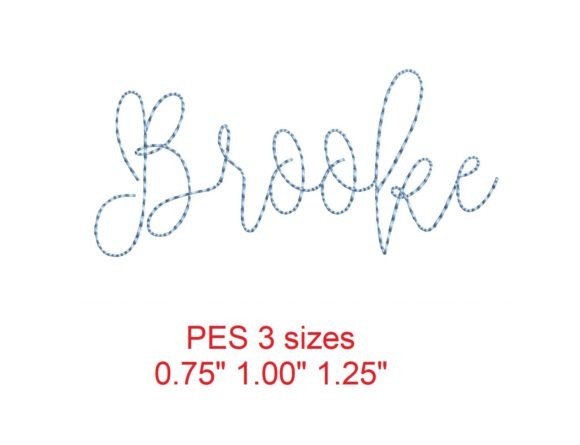 Brooke Bean Stitch Font: Elegance in Every Thread