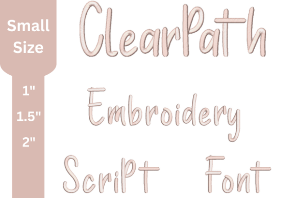 Clear Path Embroidery Font: Professional Stitching for Every Project