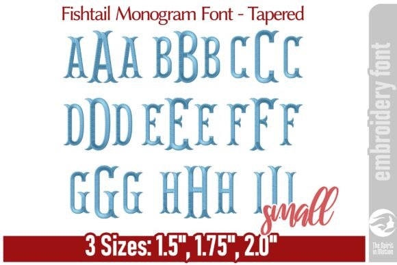Fishtail Monogram Font: Tapered Elegance for Modern Design