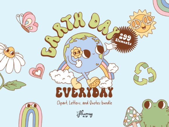 Groovy Retro Earth Day Bundle: A Designer's Guide