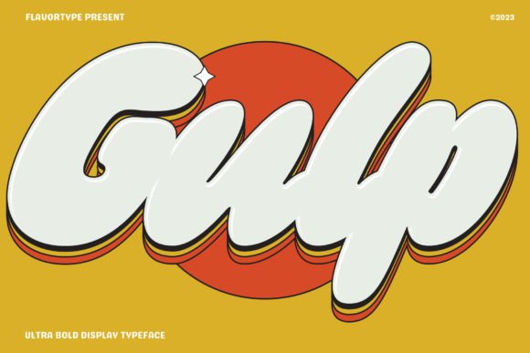 Gulp: A Chunky Display Font for Cheerful Branding