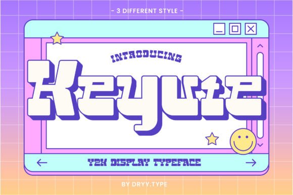 Keyute: The Futuristic Display Font for Bold Visuals