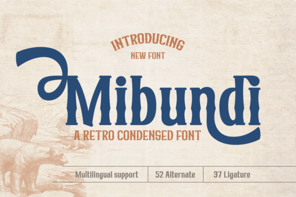 Mibundi: A Handcrafted Font for Vintage and Retro Design