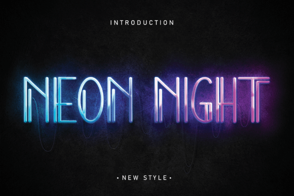 Neon Night: A Display Font That Captures the Pulse of Modern Design