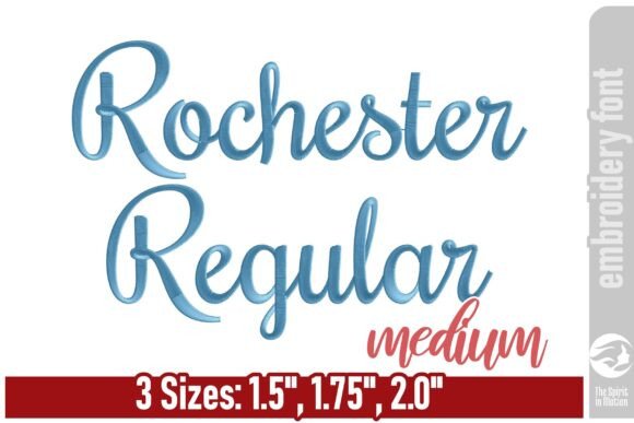 Rochester Embroidery Font: A Vintage Script for Timeless Design