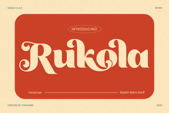 Rukola: A Vintage Serif for Modern Branding