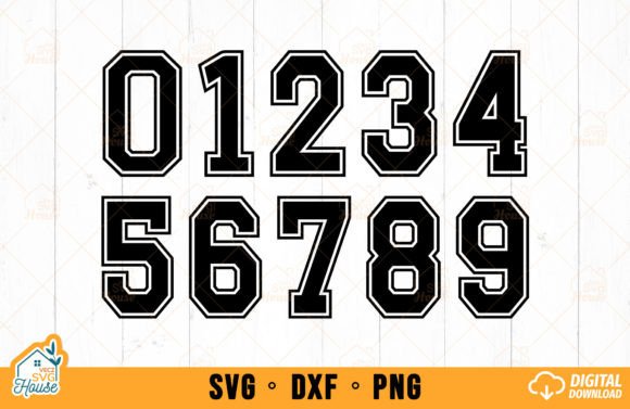 Sports Jersey Font Numbers SVG: Authentic Team Spirit for Your Projects