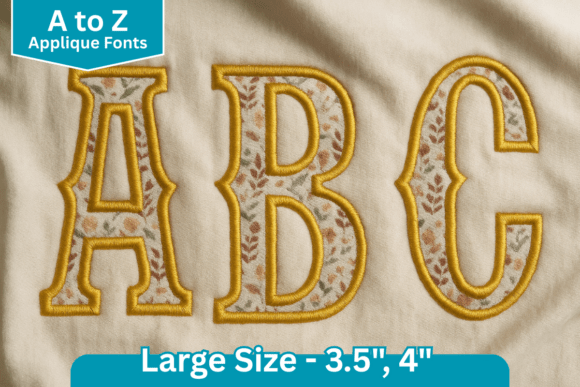 Timeless Craft: Using Vintage Serif Applique Embroidery Font